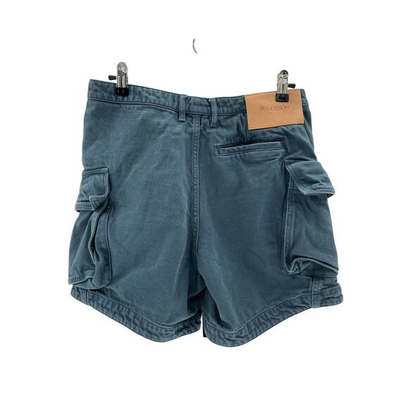 J.W. Anderson Blue Cotton High Waisted Cargo Short Size 4 - Picture 3 of 4